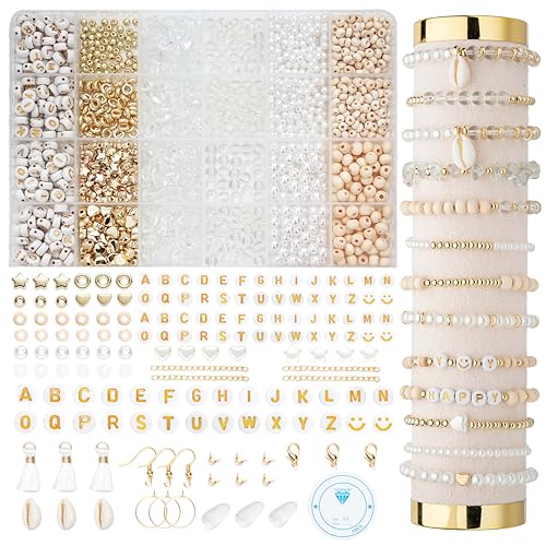 Xylise Jewelry Making Supplies Kit Natural Stone Beads for Irregular Natural Stone with for DIY Craft Bracelet Necklace Earrings for Adults (Transparent) - color: Transparent
