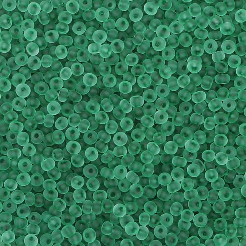 Grass Green Pony Beads, Small Crafts Beads Glass Seed Beads for Craft, 2mm Colorful Loose Seed Beads for Bracelet Key Chain DIY Projects, and Hair Decor, (2 Pack) - color: Grass Green