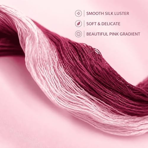 Natural 100% Silk Thread, Handmade Embroidery Thread Silk Floss 8 Colors 110m Each (80) - color: 80