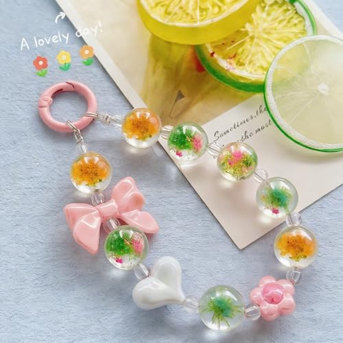 20Pcs 16mm Flowers Plants Focal Round Beads for Pens Garden Fancy Space Beads for DIY Craft Beadable Pens Keychain Bracelet Necklace Earrings Jewelry Making - color: Flowers Plants