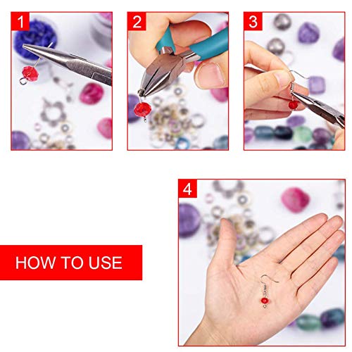 anezus Jewelry Repair Kit with Jewelry Pliers, Jewelry Making Tools, Beading String and Jewelry Making Supplies for Jewelry Repair, Jewelry Making and Beading