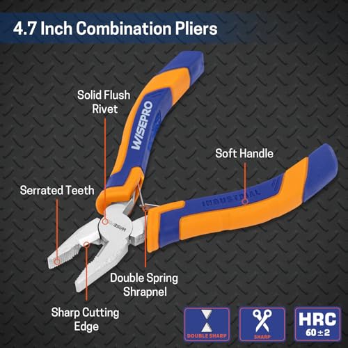 4.7 Inch Mini Combination Pliers, Lineman Pliers, Small Multifunctional Tools with Side Cutter - style: 4.7 Inch Combination Pliers