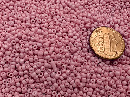 Seed Beads Size:11/0 50 gr / 1.76 oz (Light Pink Opaque) - color: Light Pink Opaque