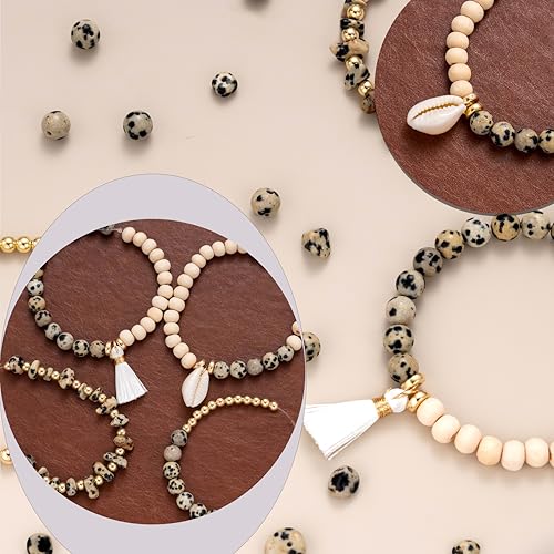 Xylise Jewelry Making Supplies Kit Natural Stone Beads for Irregular Natural Stone with for DIY Craft Bracelet Necklace Earrings for Adults (Variegated) - color: Variegated