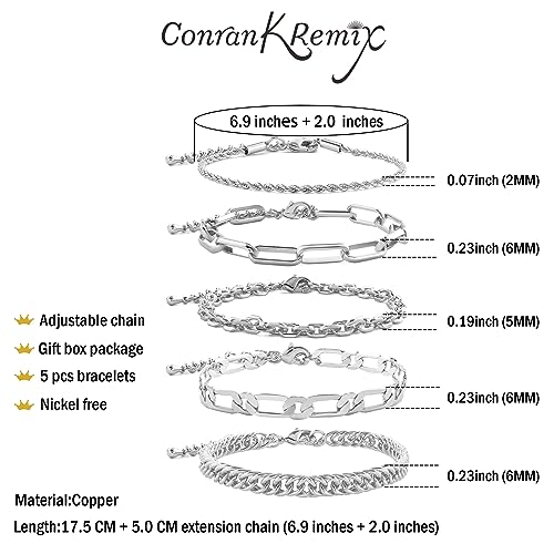 Waterproof Gold Chain Bracelet For Women Non Tarnish,14K Gold Plated Link Dainty Bracelets Stake Layered Bracelet Set Hypoallergen Gold Jewelry - color: Style-14