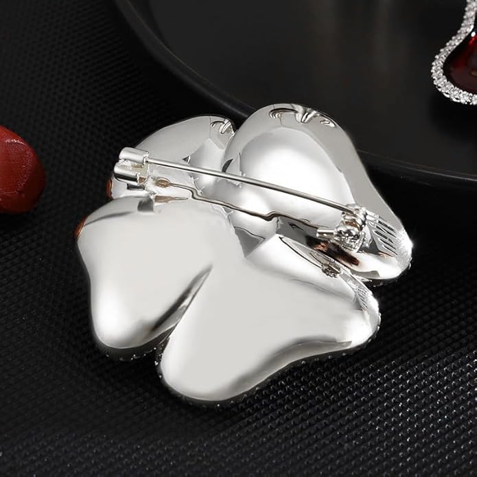 Flower Brooch for Women Rhinestone Flower Brooch Pins Floral Brooches Jewelry Gift for Mom Wife