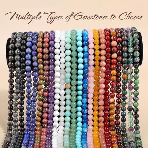 AD Beads 8mm Natural Round Loose Beads 110 Pieces, for Making 108 Mala Prayer Beads Necklace, Bracelet & Yoga Meditation, Jewelry Design (Matte Black Onyx) - color: Matte Black Onyx, size: 8mm-110pcs