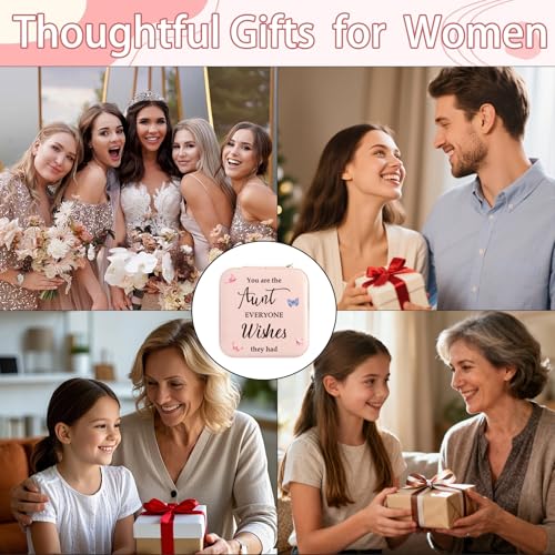 Aunt Gifts Jewelry Box Auntie Gift Ideas Valentines Easter Mothers Day Gifts for Aunts from Niece Nephew Aunts Christmas Birthday Gift You Are The Aunt Everyone Wishes They Had Jewelry Case - color: aunt