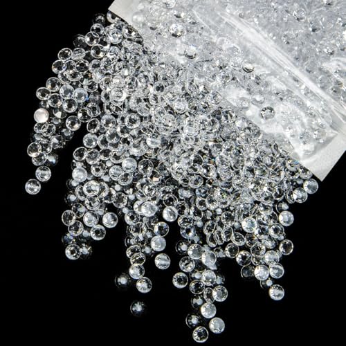 qiipii 620PCS 6mm Transparent Resin Rhinestones Flatback Jelly Resin Stones Bulk SS30 Clear Diamonds Gems Charms Supplies for Nails Face Eyes Makeup Body Tumblers Mugs Bottles DIY Crafts Shoes Clothes - color: Transparent, size: 6mm Bulk