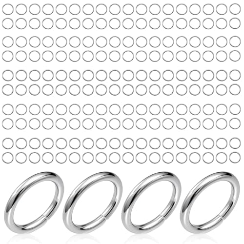 2000 PCs No Tarnish Stainless Steel Jump Rings for Jewelry Making, 6mm, 20 Gauge Thickness, Silver (6mm) - color: 6mm