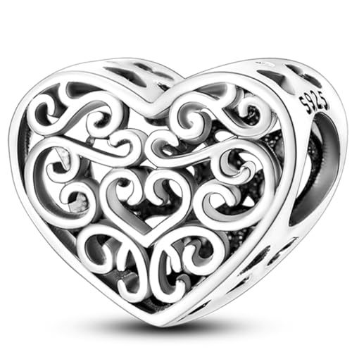 925 sterling silver bracelet necklace pendant, women's jewelry gift, dream catcher net bead pendant, suitable for original bracelets, parties, birthday jewelry gifts - color: KJC527