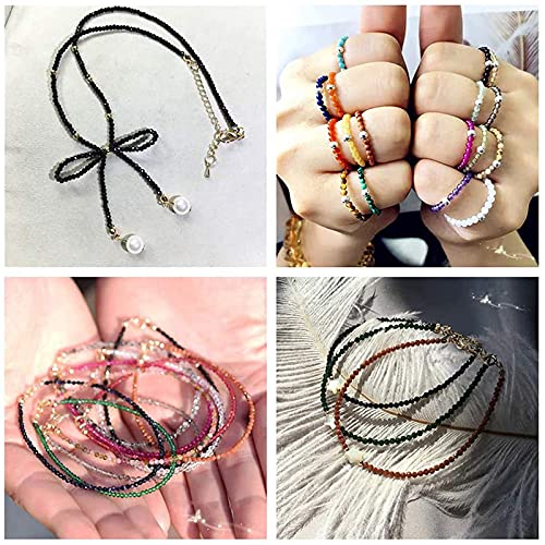BENECREAT 240-Feet 0.015inch/0.38mm Stainless Steel 7-Strand Beading Wire with 200pcs Jump Rings, 50pcs Crimp Beads and 30pcs Lobster Claw Clasps for Jewelry Making - size: 0.38mm, style: 7 Strand