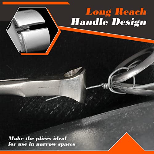 SPEEDWOX End Nippers Long Reach 5-1/2 Inch Mini End Cutting Pliers End Cutters Fine Precision Professional Wire Cutter for Jewelry Making Carpenter Construction Tools Nail Remover Mini Nippers - style: End Cutting Pliers