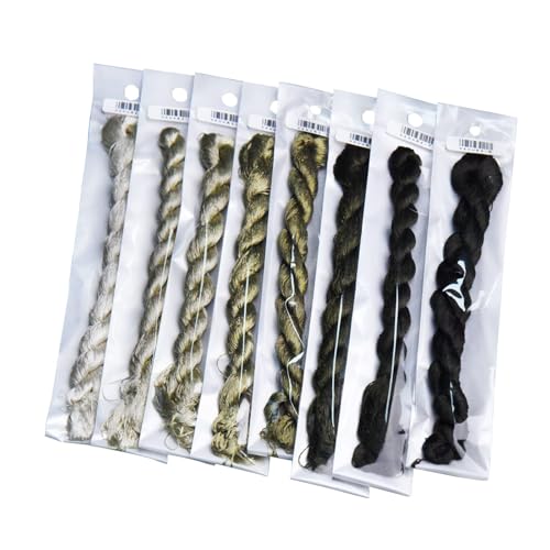 Natural 100% Silk Thread, Handmade Embroidery Thread Silk Floss 8 Colors 110m Each (61) - color: 61