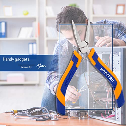 5 Inch Mini 45-Degree Bent Nose Pliers, Snipe Nose Jewelry Pliers with Comfort Grip, Curved Nose Plier for Jewelry Making, Beading, DIY Crafts and Wire Wrapping Repairs - style: 5 Inch Bent Nose Pliers