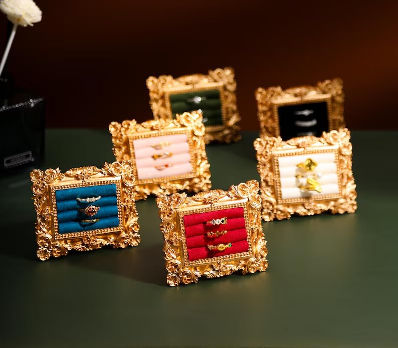 Suede Lined Jewelry Display Stand - color: Black