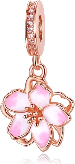 Birthday Fashion Love Heart Dangle Charm 925 Sterling Silver Charms fits Bracelets and Necklace Pendant Bead Charms Jewelry Present for Women Family Friends