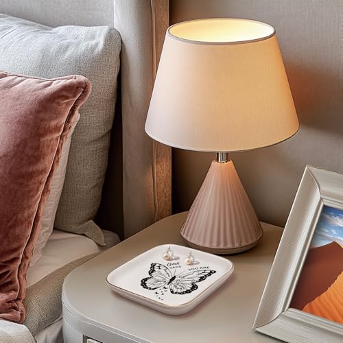 LITTLEBIGGER Christian Gifts for Women – Jewelry Tray Dish，Religious Decorative Plate with Bible Verses，Christian Gifts – Baptism Gifts for Girl, Friends, Mom, Sister, Female Coworker - style: You Are-Butterfly