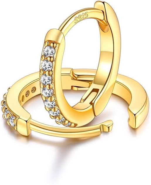 FaithHeart Sterling Silver Hoop Earrings for Women, Hypoallergenic Huggie Hoop Earrings Lightweight Small Cartilage Earrings Hoop Earring Dainty Everyday Earrings 6/8/10/12/14/15/16/18/20mm
