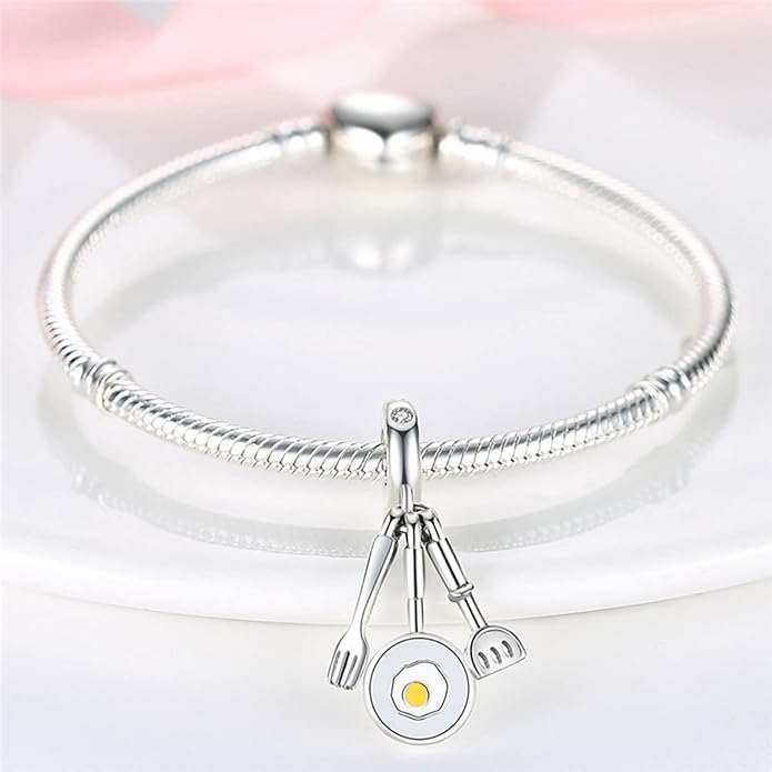 MULA 925 Sterling Silver Charms for Bracelets and Necklaces Airplane Passport Dangle Pendants Beads Butterfly Dragonfly Charms Jewelry Charm for Women