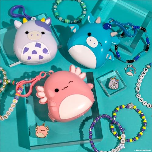 Original Squishmallows Bubba The Cow Bracelet Kit, Bracelet Making Kit, Friendship Bracelet Kit, Charm Bracelet, Charm Bracelet Making Kit, Gifts for Girls, 7 Year Old Girl Birthday Gifts, Crafts - style: Bubba the Cow
