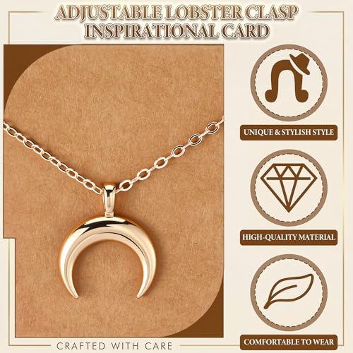 Kenning 30 Pcs Mother's Day Necklace Gifts Bulk Pendant Necklace Set for Women Gold Plated Acrylic Adjustable Clavicle Chain with Card - color: Gold, style: Classic Mixed Style