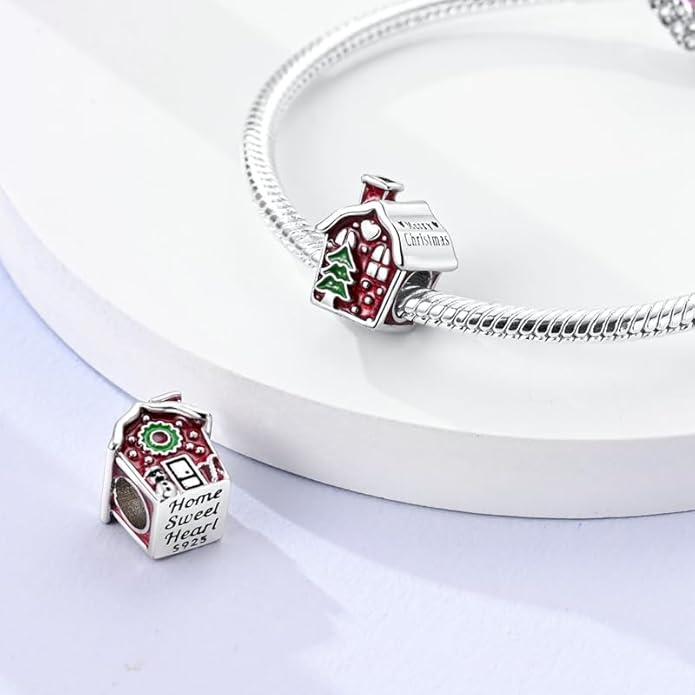 MULA 925 Sterling Silver Charms for Bracelets and Necklaces Family Letters Dangle Pendants Airplane Travel Beads Family Tree Jewelry Charms for Women