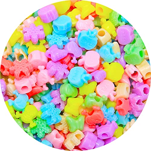 Eppingwin 1/2 pounds Shaped Pony Beads - color: Multi-Shaped, size: Medium Pack