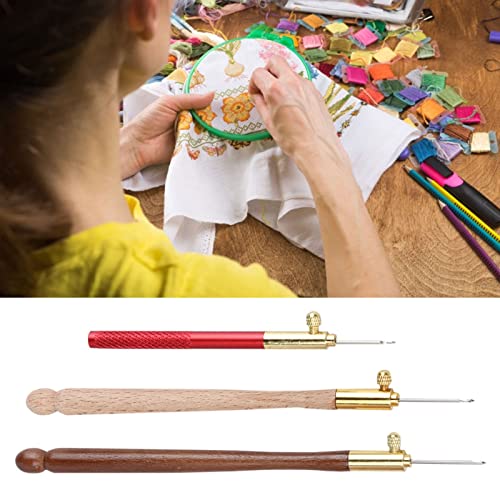 Stainless Steel Crochet Hooks for Embroidery Beading Knitting Sewing Tools Brown Set