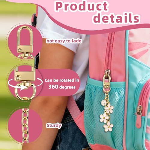 NCIWAN 20 PCS Keychain Making Kit Swivel Snap Hook Lobster Claw Clasps and Extender Chain Gold Metal Keychain Clips with Key Ring Bulk for DIY Craft Supplies Jewelry Key Chain Bags Accessories Gift - color: Gold 20