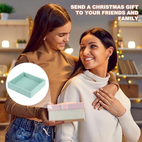 uxcell Stackable Jewelry Storage Tray, Empty Tray Drawer Organizer, Small Display Box for Earrings, Necklaces, Rings and Bracelets, Teal - color: Teal
