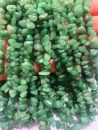 3-5mm Natural Green Aventurine Gemstone Chips Loose Beads Semi Precious for Jewelry Making DIY Handmade Craft Supplies 1 Strand per Bag Approxi 32" - color: Green Aventurine