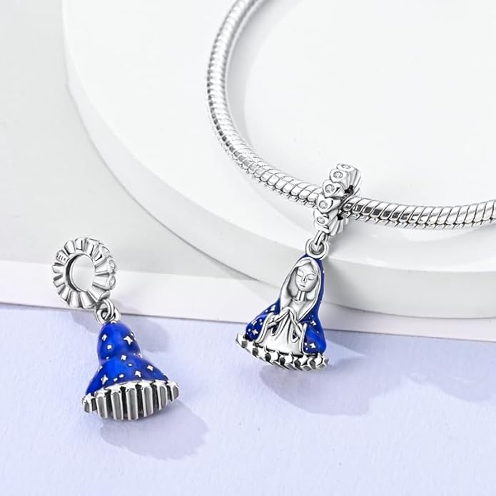 MULA 925 Sterling Silver Charms for Bracelets and Necklaces Family Letters Dangle Pendants Airplane Travel Beads Family Tree Jewelry Charms for Women