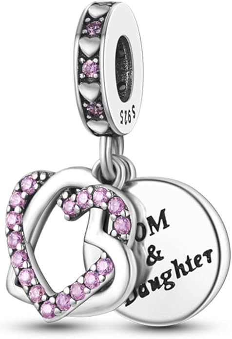 Parmuz 925 Sterling Silver Charm for Bracelet Necklace Dangle Love Mom Ocean travel Butterfly Party Charm Beads Pendants DIY Jewelry for Women