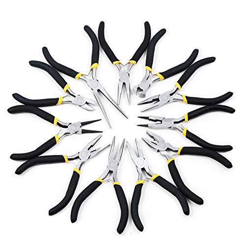 Mini Linesman Pliers - 5 Inch Combination Pliers With Spring Loaded Wire Cutters - Electrical & Screw Removal Tool - Jewellery Making - size: Lineman Pliers
