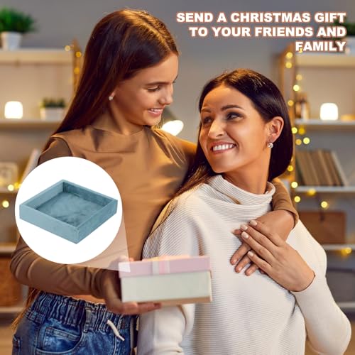 uxcell Stackable Jewelry Storage Tray, Empty Tray Drawer Organizer, Small Display Box for Earrings, Necklaces, Rings and Bracelets, Light Blue - color: Light Blue