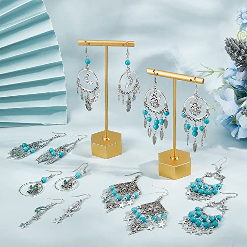 SUNNYCLUE 1 Box DIY 10 Pairs Angel Fairy Charm Boho Style Chandelier Charms Earring Making Kit Feather Star Dream Catcher Pendants for Jewelry Making Kits Adult Women DIY Craft Beginner Supplies - color: Chandelier Bohemian Style E