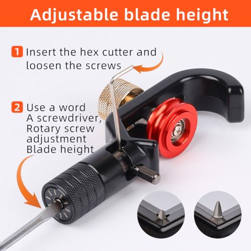 szhdxsy 8-28.6mm Wire Stripper, Armored Fiber Optic Cable Stripper, Coaxial Mid Span Cable Stripper, Radial Cutter Slitting Tools