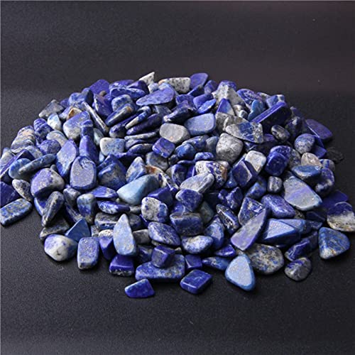 Natural 500 pcs Lapis Lazuli No Hole Undrilled Irregular Chip Gemstone Beads Rock Gravel Crystal Tumble Minerals Gravel Specimen Energy Decorative Stone Fish Tank Stone - color: Lapis Lazuli