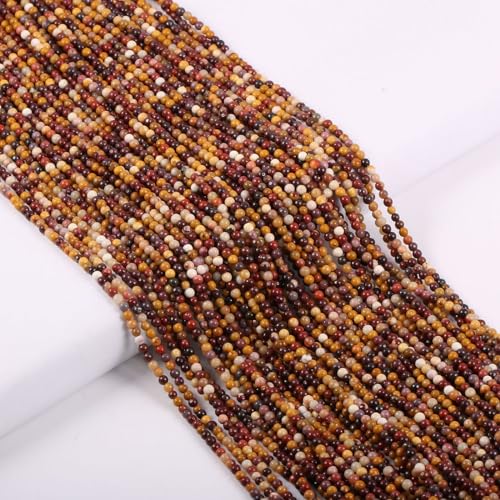 155pcs 2mm Natural Egg Yolk Stone Loose Round Beads Gemstone Smooth Samll Spacer Beads for jewerly Making Bracelet Necklace - color: Egg Yolk Stone, size: 2 mm