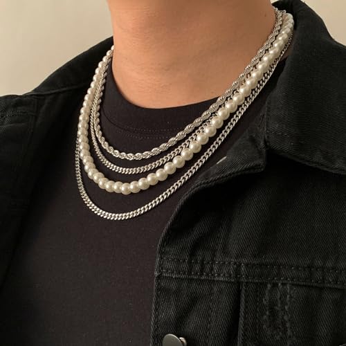 Kyutong Twist Curb Link Chain Bulk Silver Jewelry Making Chain Supplies 16.4 Feet Stainless Steel Chain Roll Making Craft DIY Bracelet Ankle with Lobster Clasps and Jump Rings - color: Silver Curb