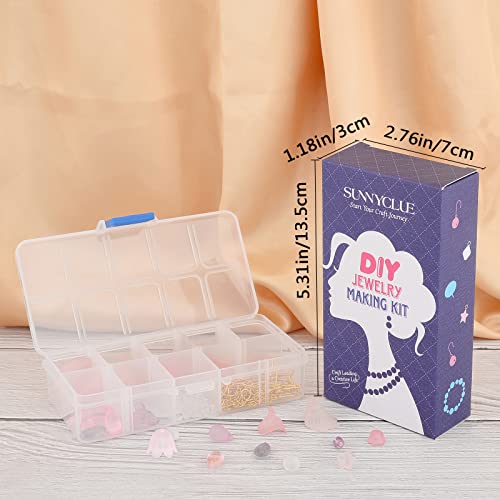 SUNNYCLUE 1 Box DIY 10 Pairs Frosted Acrylic Calla Lily Flower Dangle Earring Making Kits Pink White Acrylic Flower Beads Caps Pendants with Earring Hook Jewelry Findings Supplies, Instruction - color: Diy 10 Pairs Pink Themed Acrylic Earrings