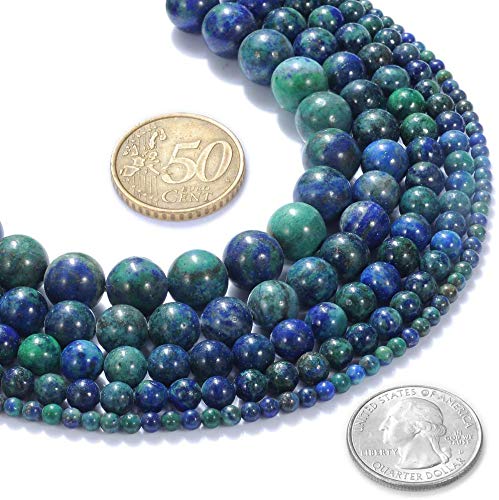 8mm Nature Stone Loose Beads Phoenix Lapis Lazuli Beads for DIY Jewelry Making Approxi 15.5 inch 60pcs 1 Strand per Bag - color: Phoenix Lapis Lazuli, size: 8MM