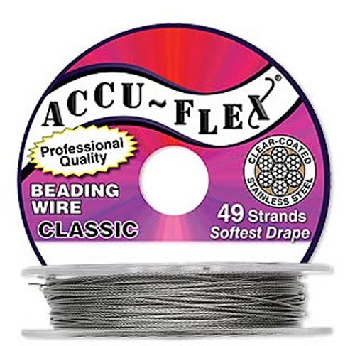 Accu-Flex Classic Beading Wire .019 inch Width 49 Strand 100 Feet