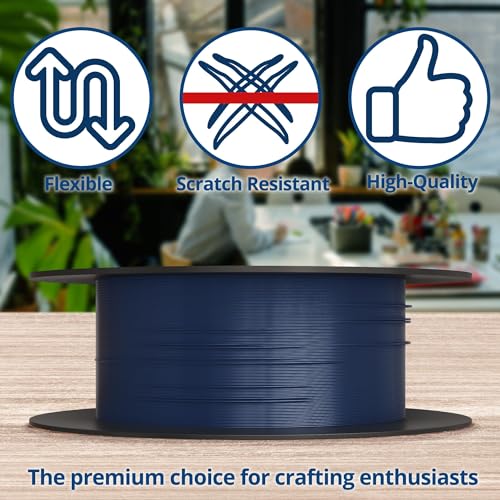 Soft Flex 49 Strand Beading Wire - Medium 0.19 Diameter - 100 Feet Nylon Design Wire - style: Dark Blue