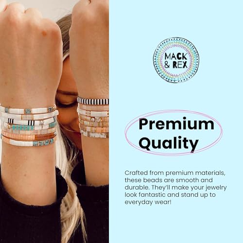 Mack and Rex Tila Bead Mixes (Autumn Rush) – Full-Size, Half-Tila, Quarter-Tila, and Czech Tiles – Variety Pack with 5mm Tila Beads & 6mm Czech Tiles – Ideal for Jewelry Making - color: Autumn Rush, size: 25 Gram Bag