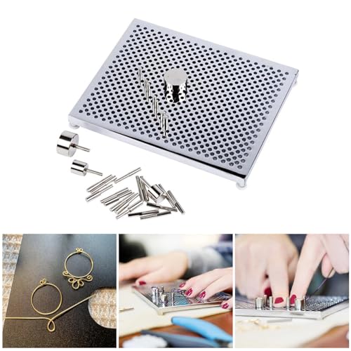 Convenient Wire Bending Jig Set Wires Shaping Tool Professional Aluminum Wire Looping Tool Jewelry Making Supplies