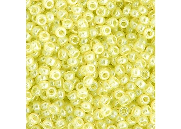 Miyuki Seed Bead 11/0 APX.22g - Ceylon Light Yellow Japanese Glass Seed Beads - color: Ceylon Light Yellow