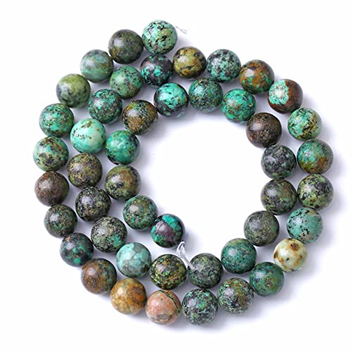 4MM 88PCS Natural Stone Green African Turquoise Spacer Loose Beads for Jewelry Making DIY Bracelet Necklace - color: African Turquoise, size: 4mm