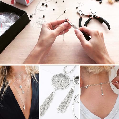 33 Feet Silver Curb Chains Roll, 2MM Silver Plated Brass Flat Twisted Link Chain Spool Bulk for Jewelry Making DIY Craft - color: 2.0mm silver curb chain